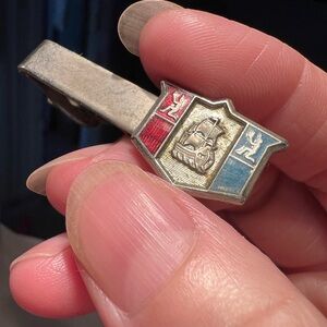 Vintage Crest Tie Clip by Kinney